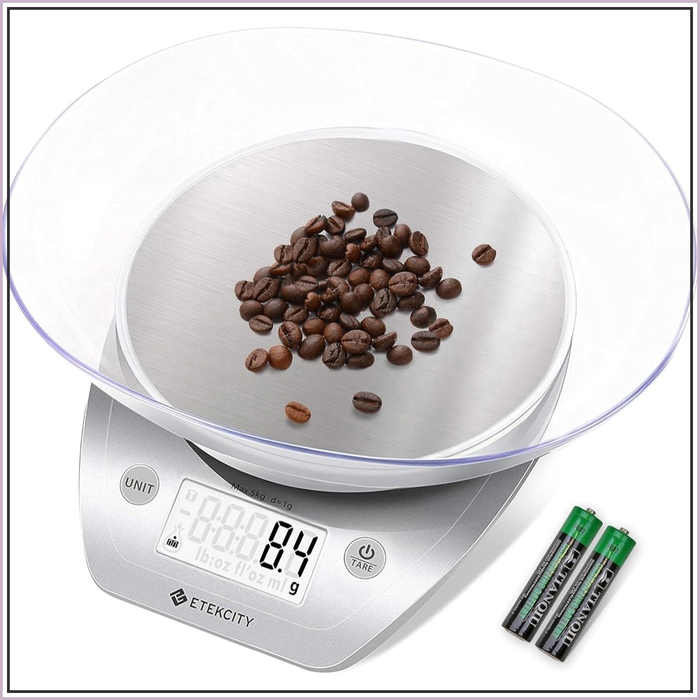Kitchen Baking Bowls - Digital Food Kitchen Scale, 0.1g Accuracy,