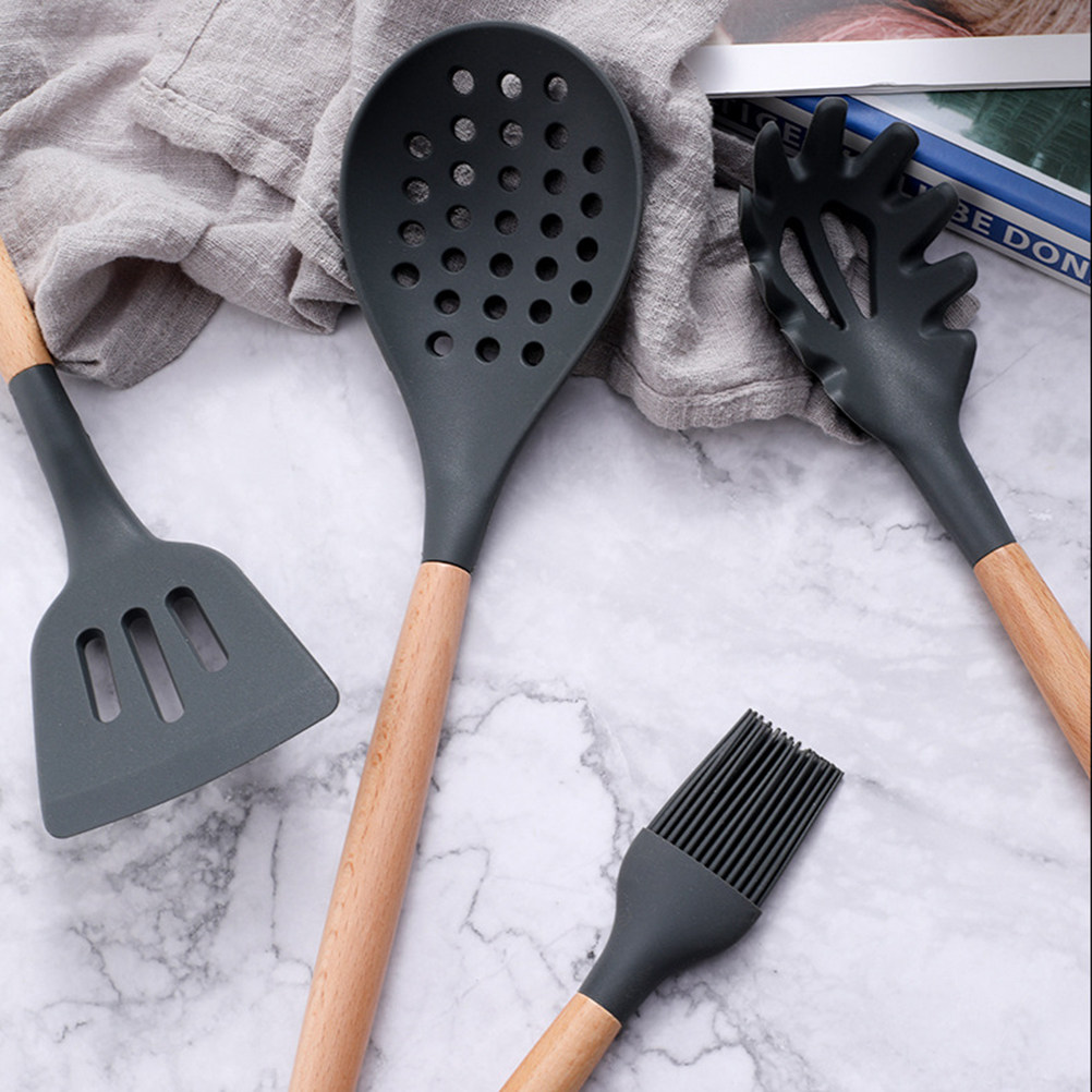 Silicone Bbq Brush Wood Handle - Kitchen Baking Brush ulasan dan harga