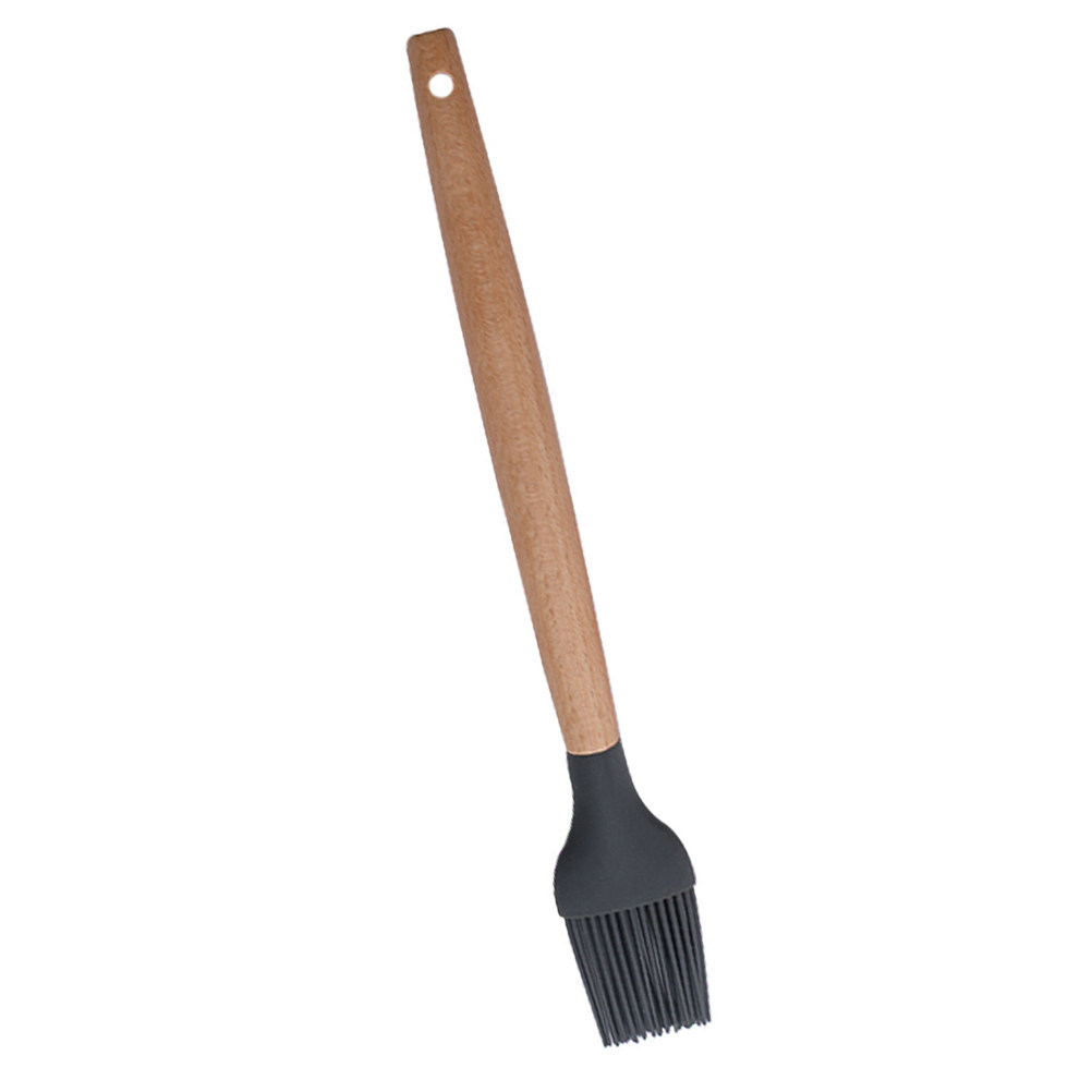 Silicone Bbq Brush Wood Handle - Kitchen Baking Brush ulasan dan harga