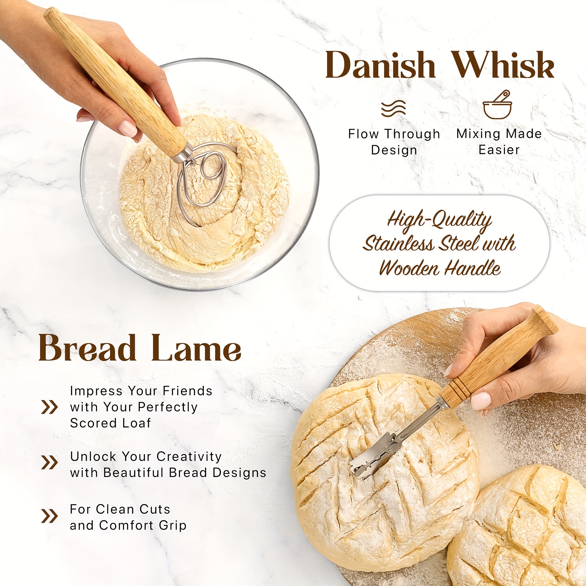 Bread Lame Danish Dough Whisk  - Bread Lame Scoring ulasan dan harga