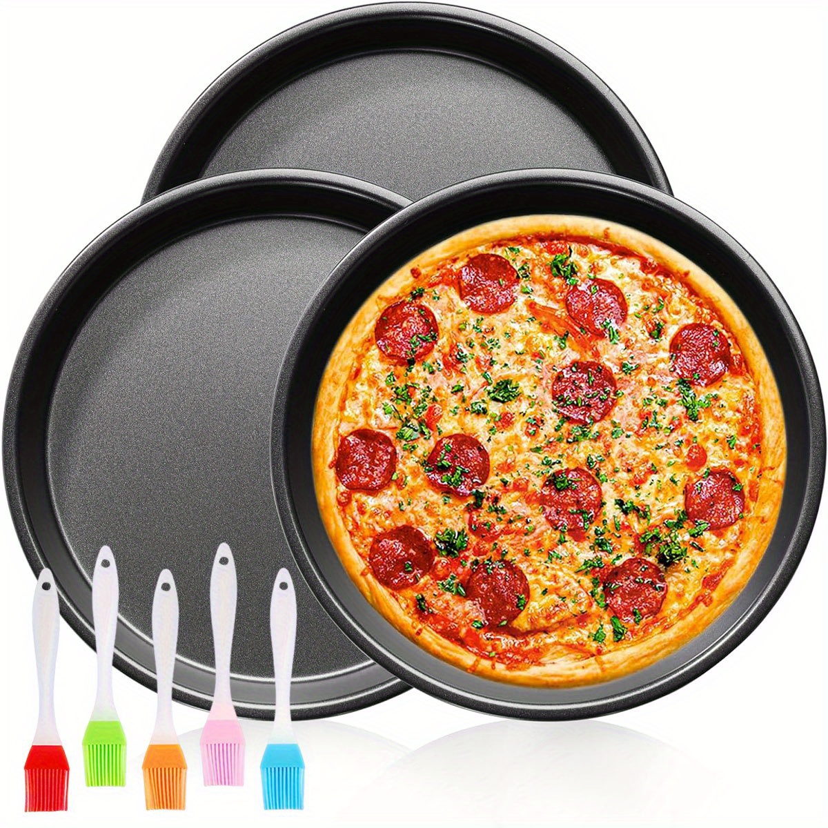6/8/9/10inch Non-Stick Pizza T - Kitchen Baking Brush ulasan dan harga