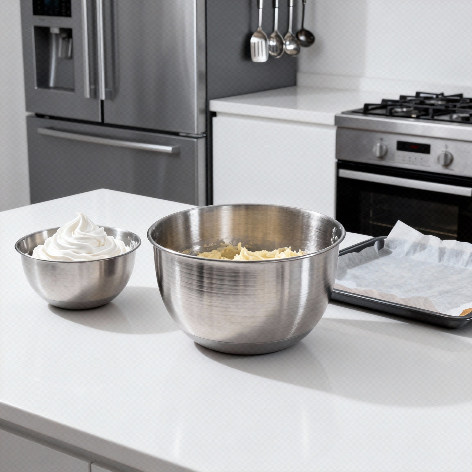 Stainless Steel Deep Mixing Bo - Kitchen Baking Bowls ulasan dan harga