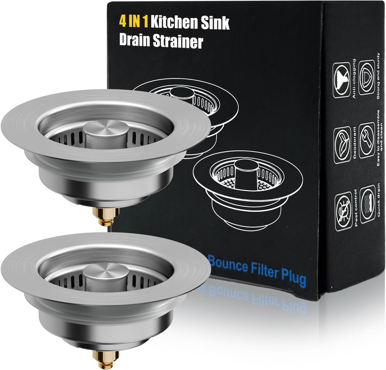 Kitchen Sink Drain Strainer, 4 - Kitchen Up ulasan dan harga