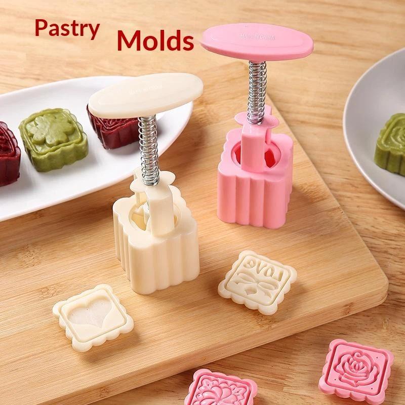 【HG】1 Set DIY Mooncake Mold Pl - Kitchen Baking Torch ulasan dan harga