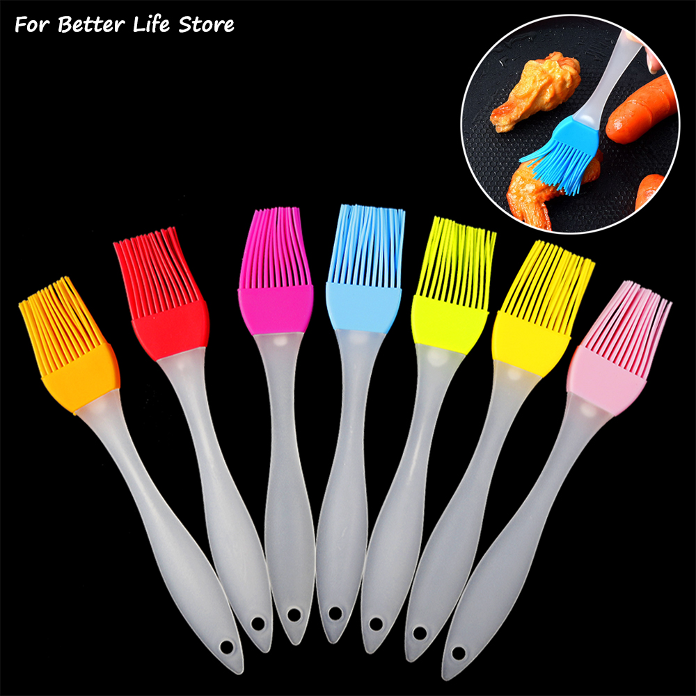 1Pcs 7 Colour Food Silicone Br - Kitchen Baking Brush ulasan dan harga
