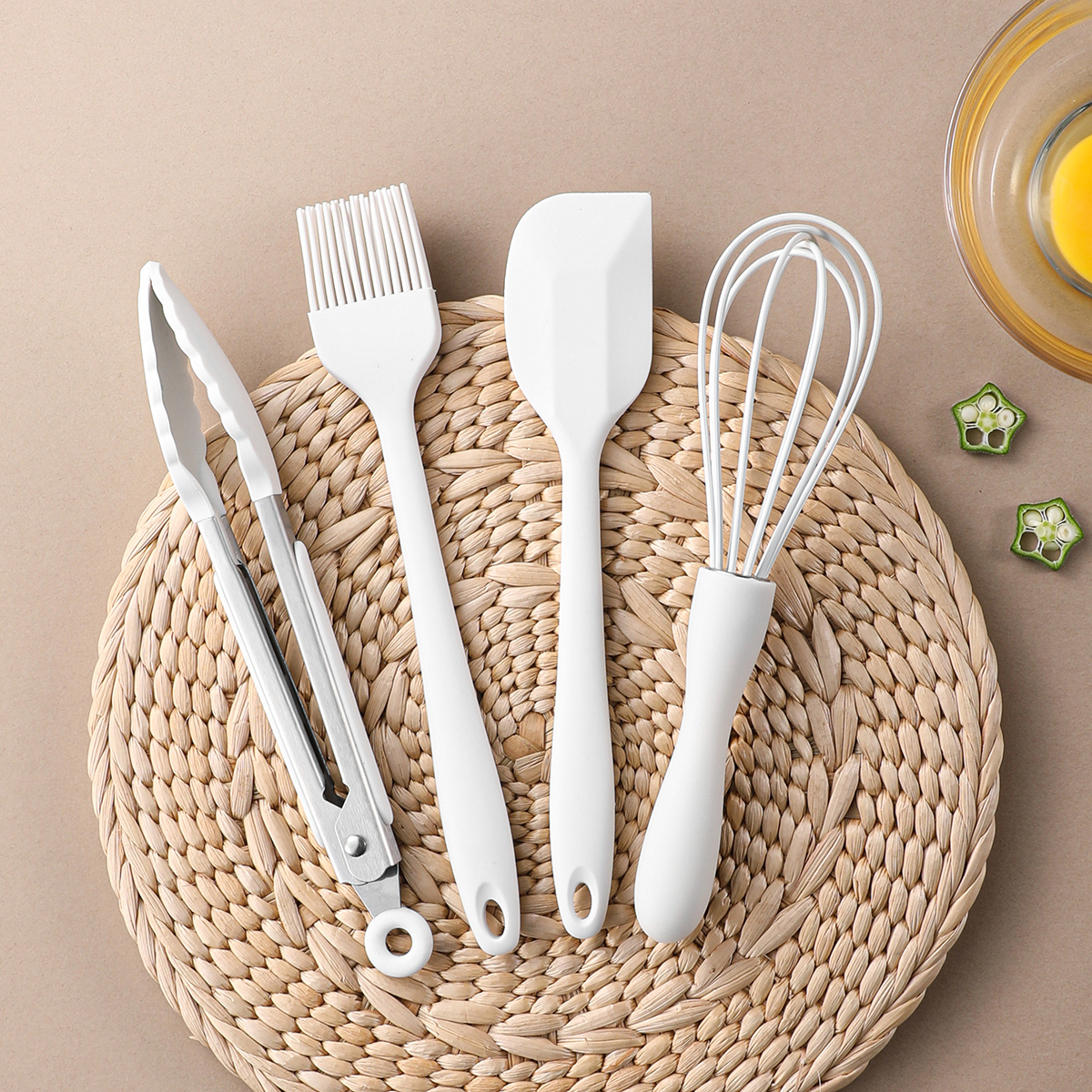 4Pcs/Set Silicone Baking Set C - Kitchen Baking Brush ulasan dan harga