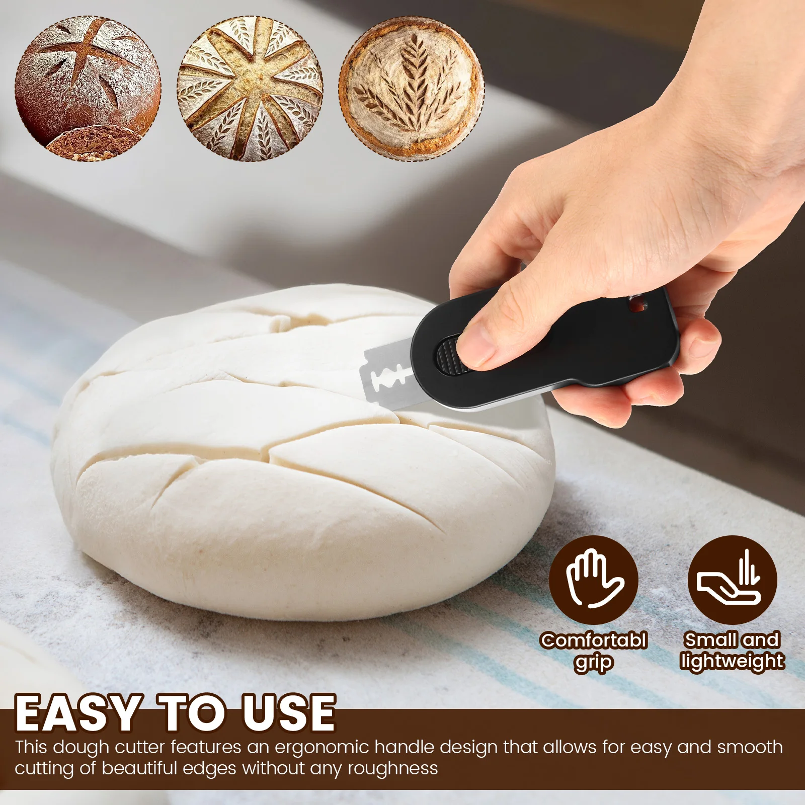 4Pcs Bread Scoring Knife with  - Bread Lame Scoring ulasan dan harga