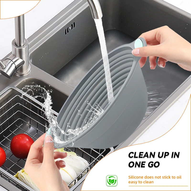 1PC Silicone Foldable Banneton - Kitchen Baking Bowls ulasan dan harga