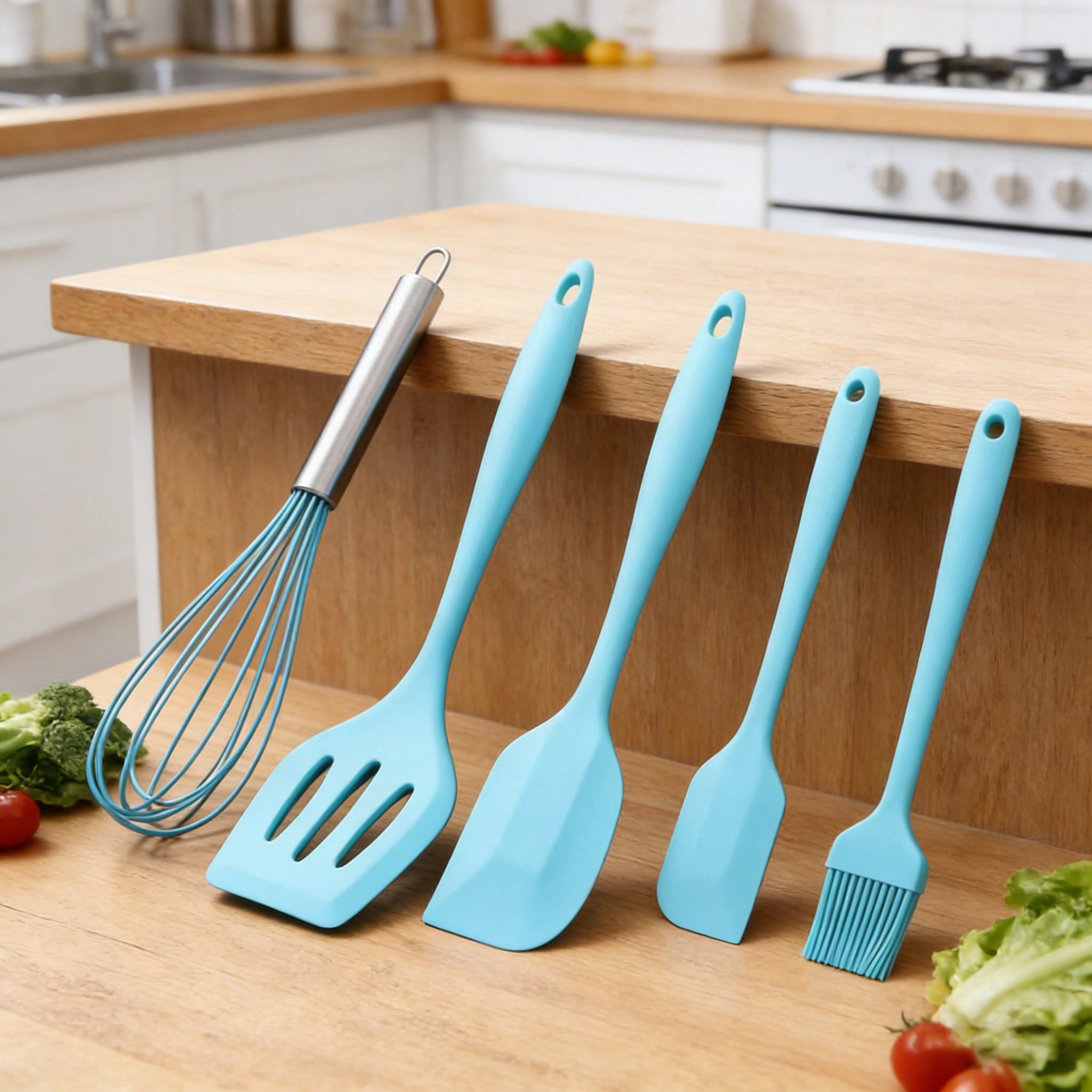 Silicone Cooking Utensils Set, - Kitchen Baking Brush ulasan dan harga