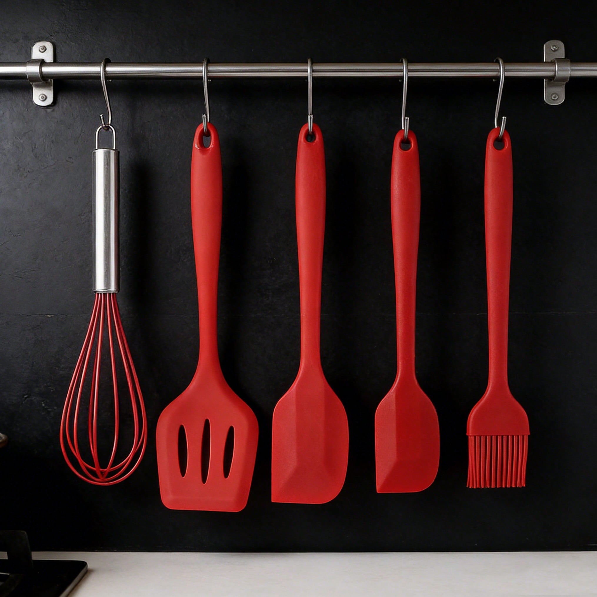 Silicone Cooking Utensils Set, - Kitchen Baking Brush ulasan dan harga
