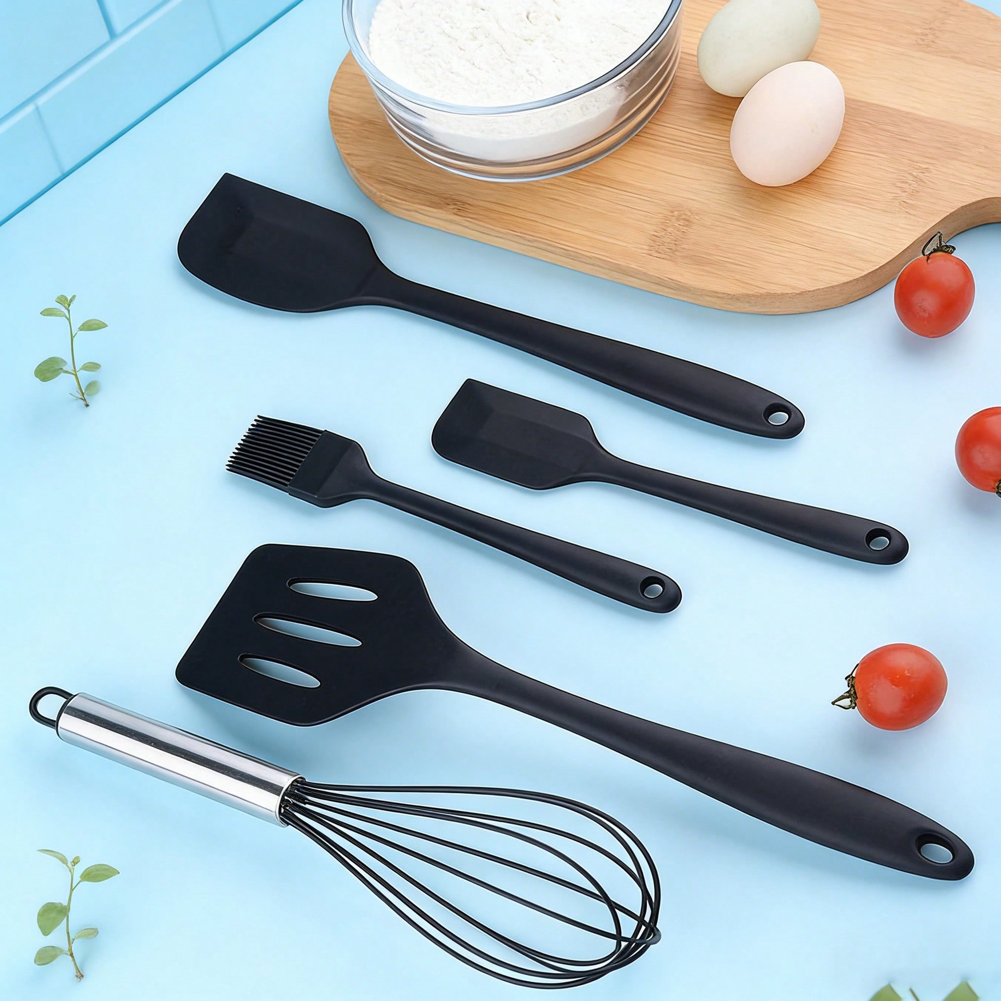 Silicone Cooking Utensils Set, - Kitchen Baking Brush ulasan dan harga