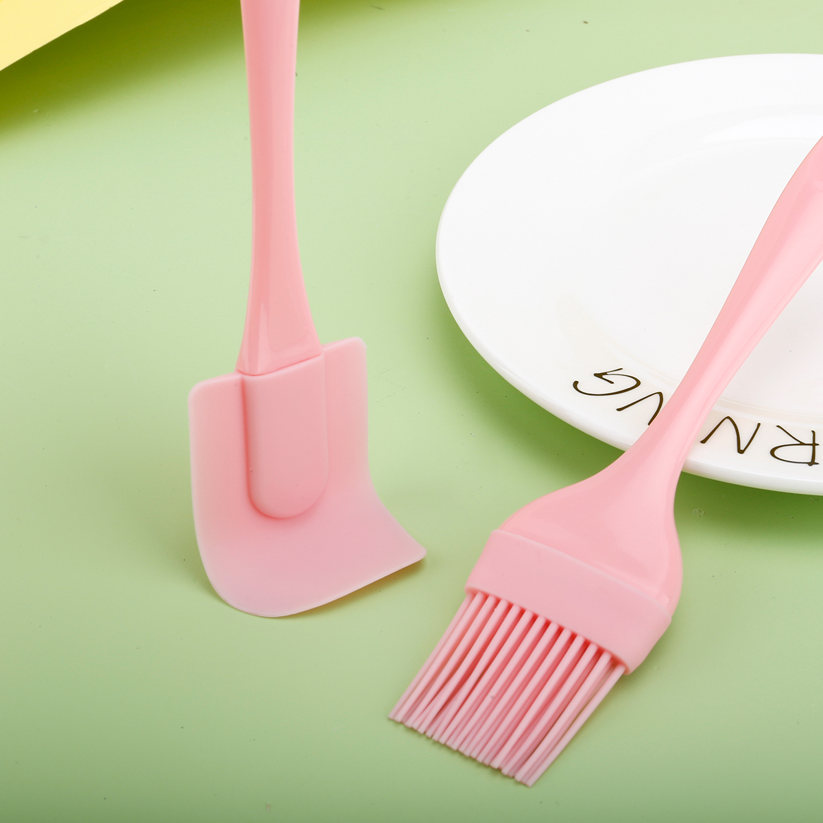 3PCS-Silicone cream spatula; b - Kitchen Baking Brush ulasan dan harga