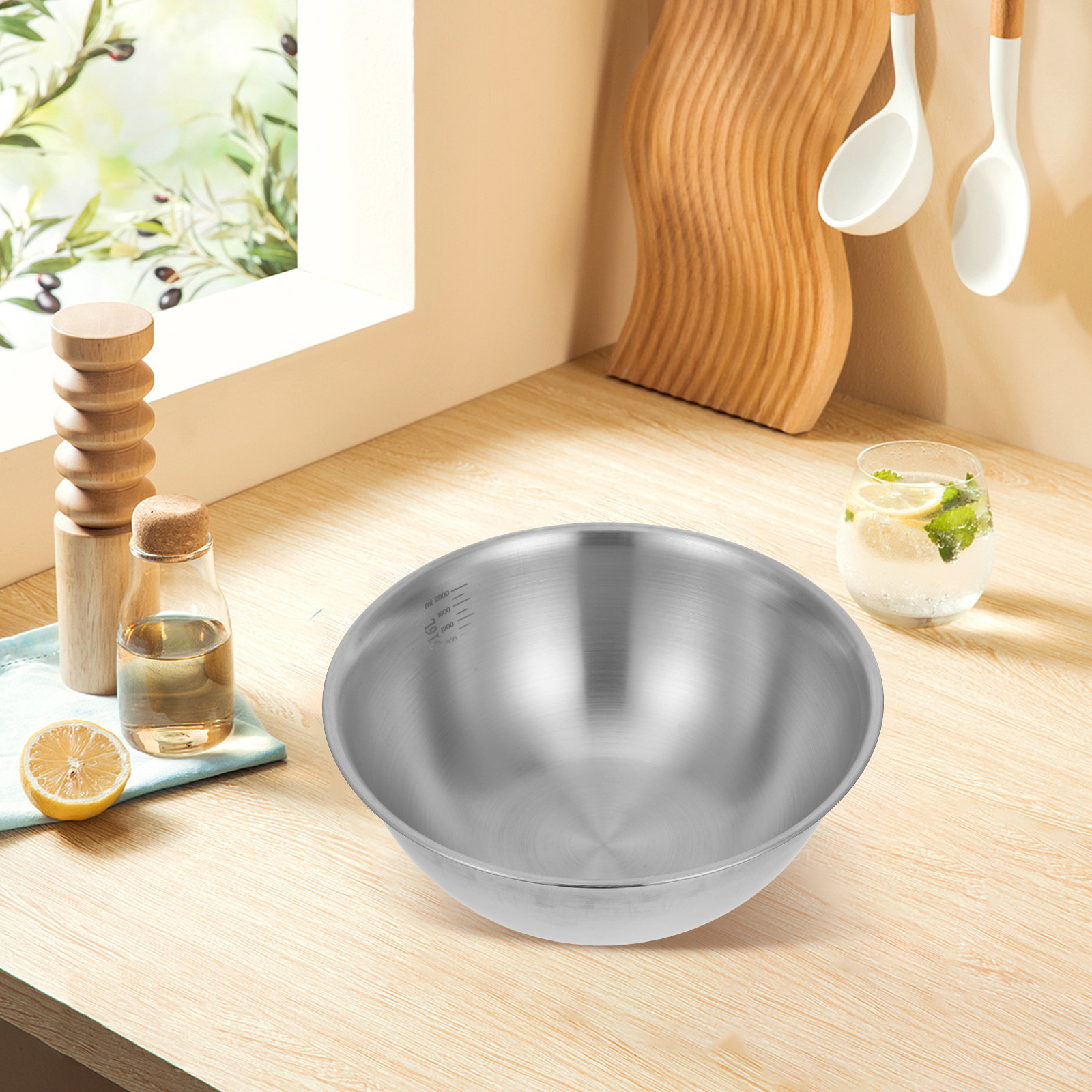 Stainless Steel Mixing Bowl 23 - Kitchen Baking Bowls ulasan dan harga