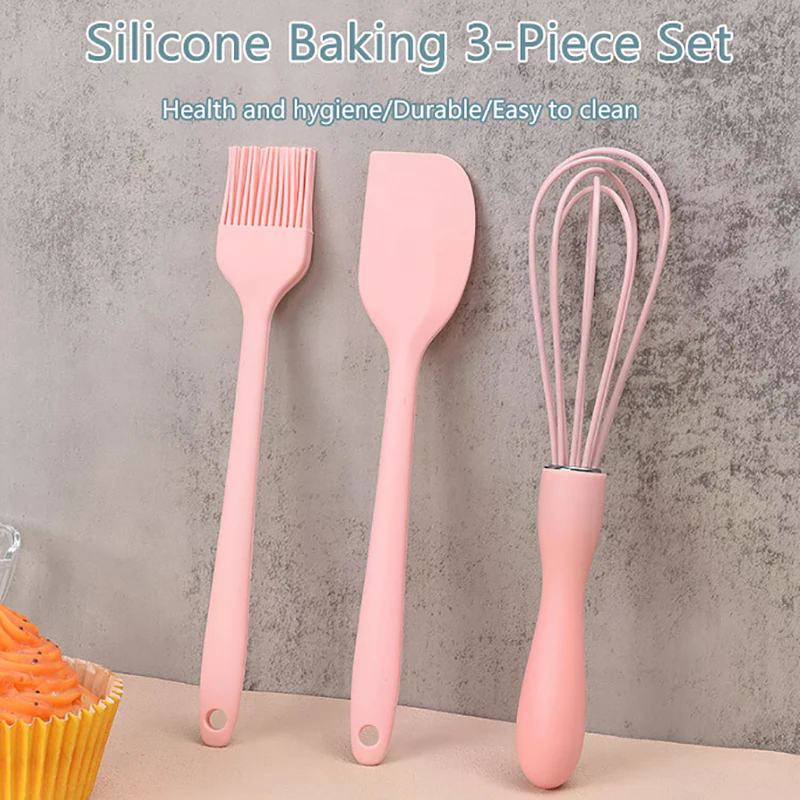 3PCS Silicone Baking Set Cake  - Kitchen Baking Brush ulasan dan harga