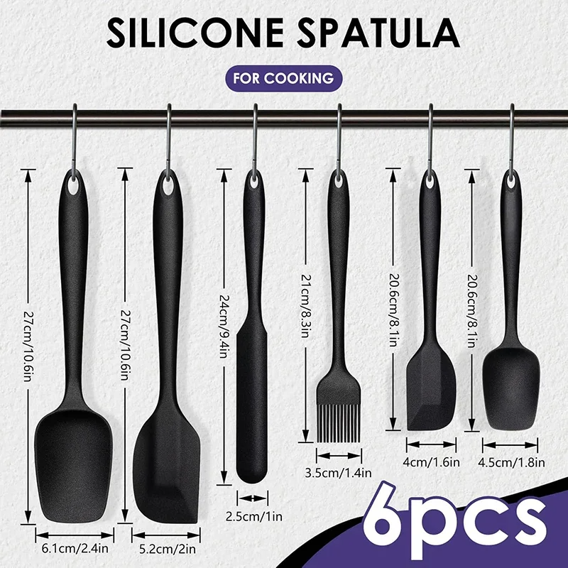 6pc Silicone Spatula set for b - Kitchen Baking Brush ulasan dan harga