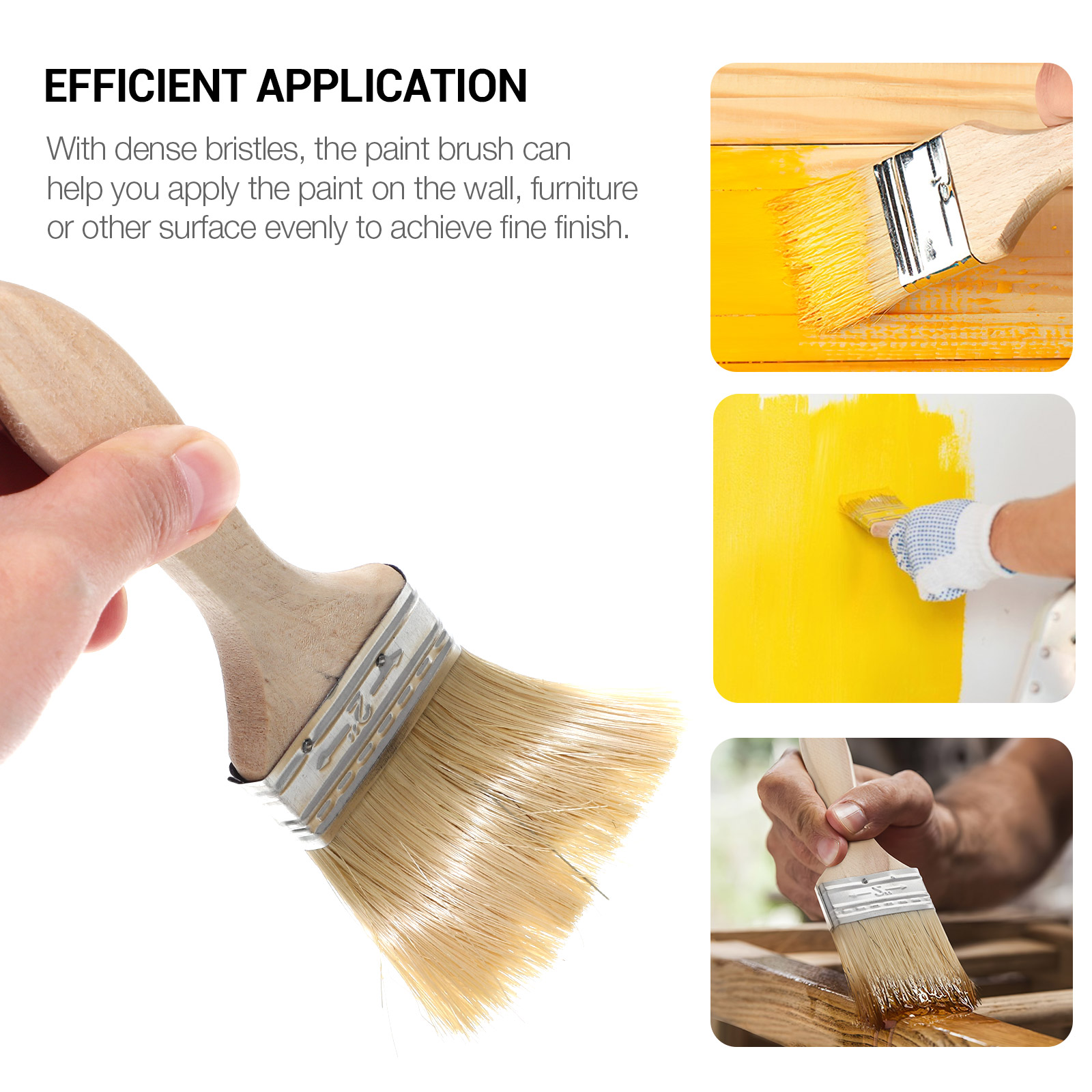 10 Pcs Thickened Wooden Handle - Kitchen Baking Brush ulasan dan harga