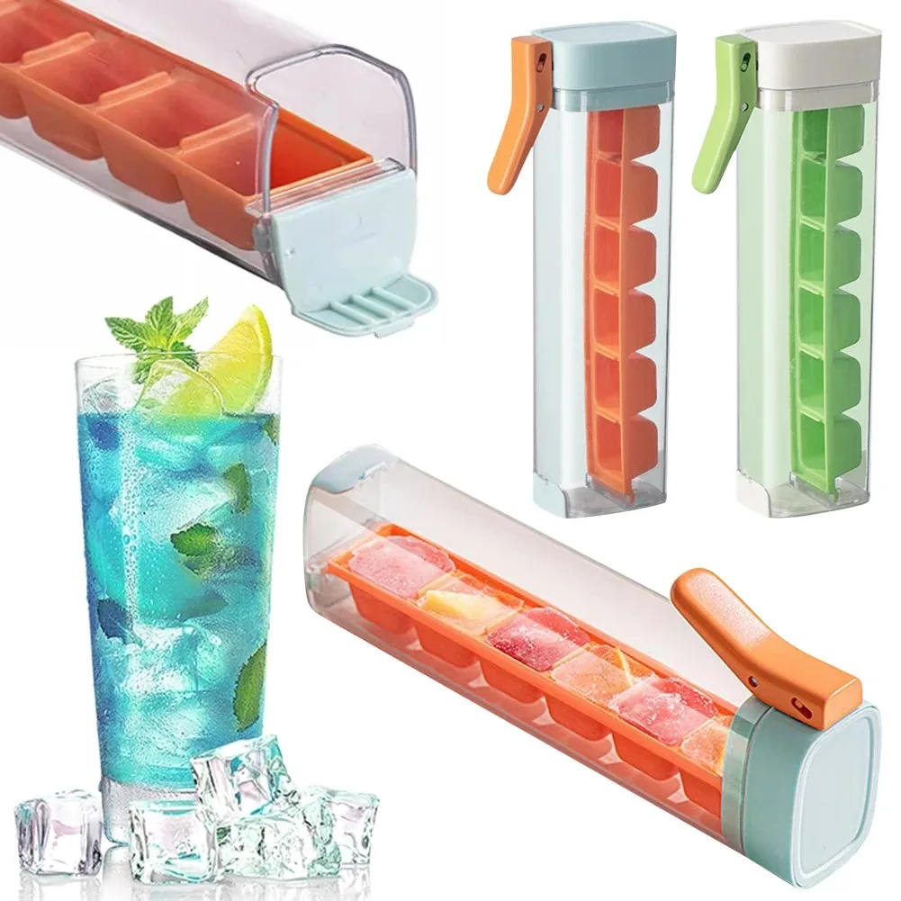 One-Hand Press Ice Cube Tray P - Kitchen Up ulasan dan harga