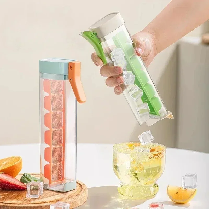 One-Hand Press Ice Cube Tray P - Kitchen Up ulasan dan harga