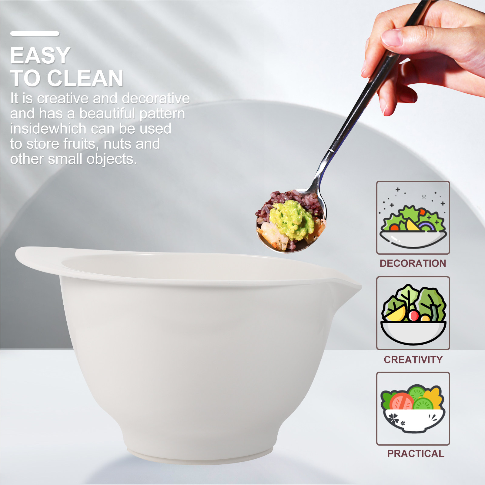 1Pcs Premium Eco Friendly Mixi - Kitchen Baking Bowls ulasan dan harga
